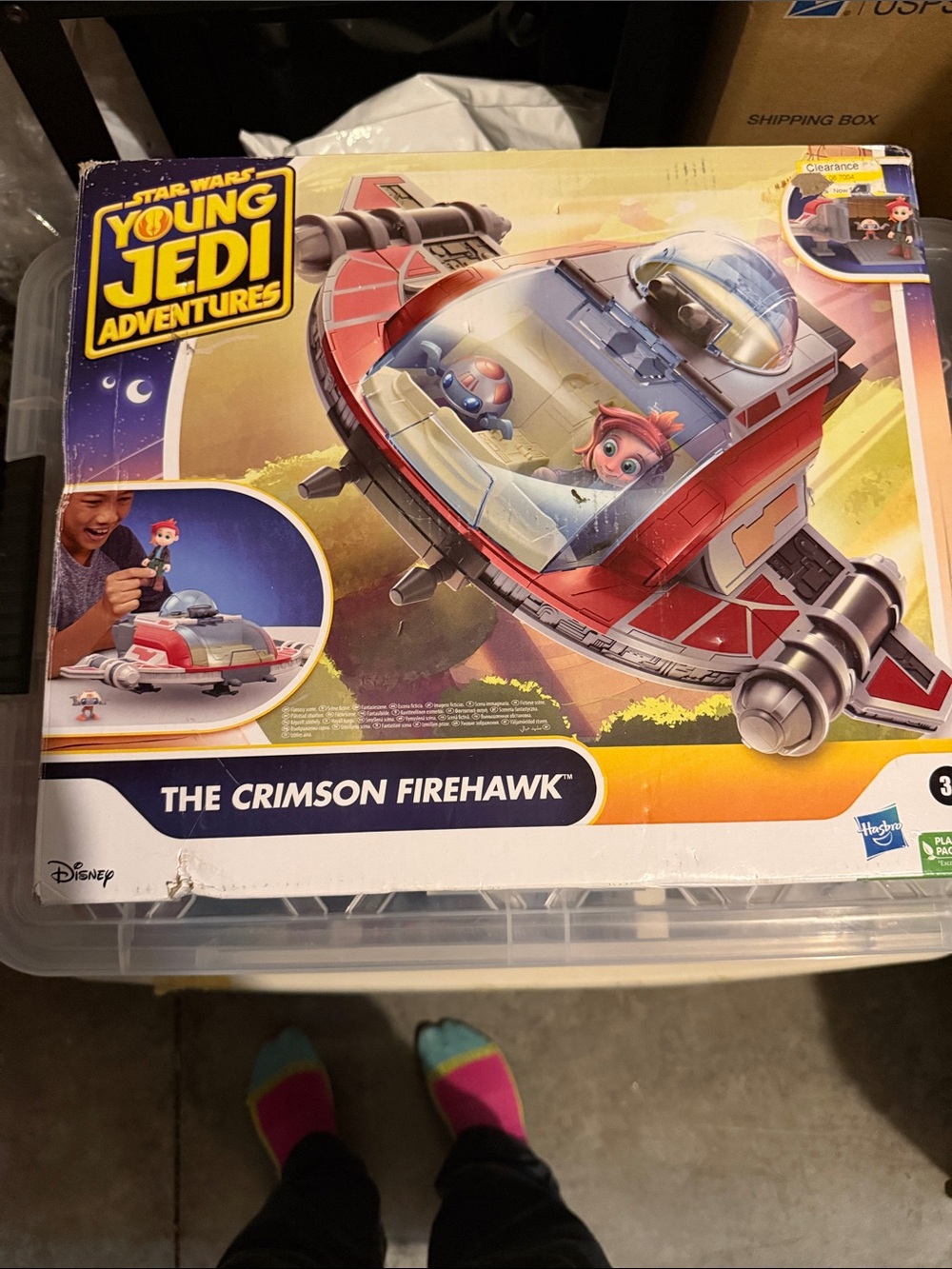 Hasbro Star Wars Young Jedi Adventures Crimson Firehawk - Red and White